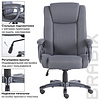 Кресло для руководителя BRABIX "Premium Solid HD-005", ткань, пластик, серый - 7