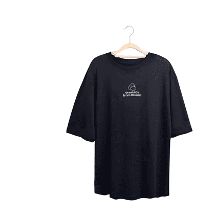 Набор сувенирный "Футболка унисекс оверсайз "DranikBOY from Belarus", M-L, черный  + открытка-стикер 3D"   - 5 Набор сувенирный "Футболка унисекс оверсайз "DranikBOY from Belarus", M-L, черный  + открытка-стикер 3D"   - 5