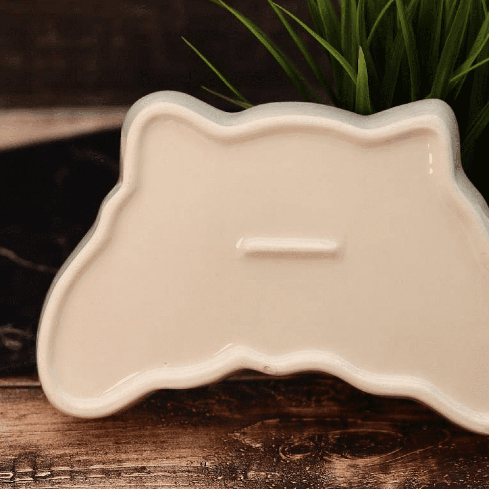 Тарелка керамическая "Веселый круассан", 20.3 см, коричневая - 3