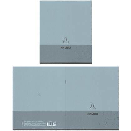 Тетрадь предметная "Химия. Pictogram", А5, 48 листов, клетка, голубой - 4