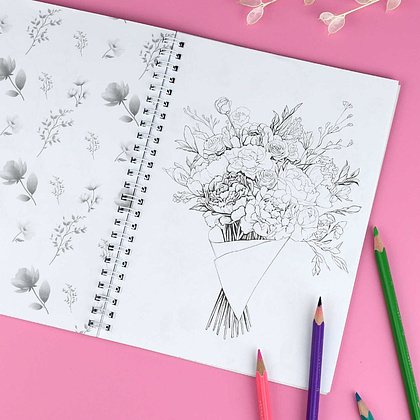 Раскраска "Красивая раскраска. Цветы" - 7