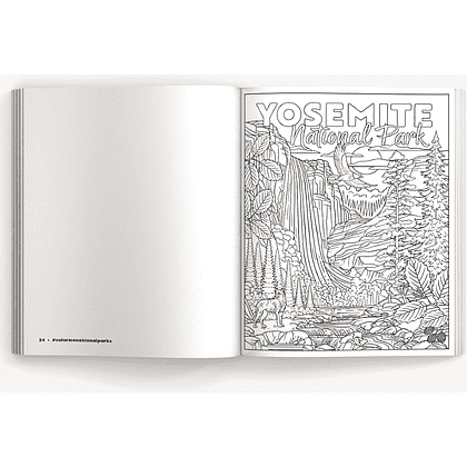 Раскраска на английском языке "Color Me. National Parks. An Adventurous Coloring Book" - 4