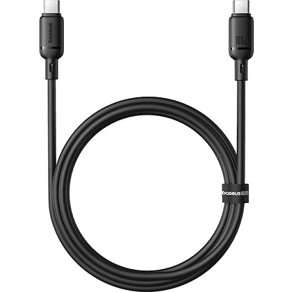 Кабель Baseus P10377704113-00, Type-C to Type-C, 100W, 1 м, Cluster Black - 3