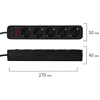 Сетевой фильтр Sonnen SPB-505, 5 м, 5 розеток, черный - 6