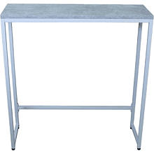 Стол консольный RION ALLERD, белый муар, Бетон