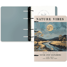 Тетрадь "Jane. Nature Vibes", А5, 120 листов, клетка, на кольцах, бежевый