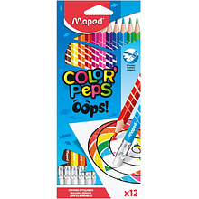 Цветные карандаши Maped "Color' Peps Oops", 12 цветов