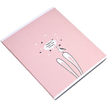 Тетрадь "Bunny уши", А5, 48 листов, клетка, розовый