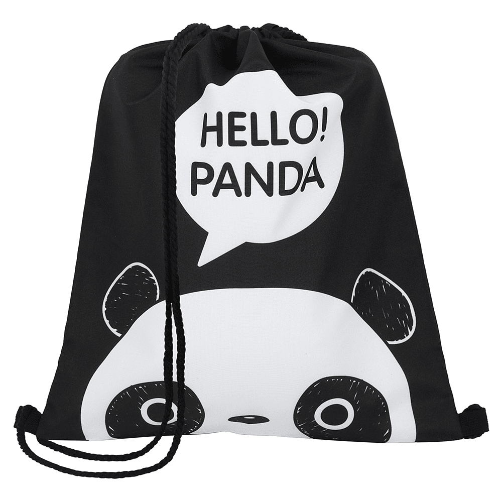 Мешок для обуви "Panda", черный - 2