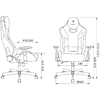 Кресло игровое Бюрократ Knight Thunder 5X экокожа, черный, крестов. металл - 14