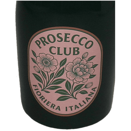 Ваза керамическая "Prosecco Bottle", 9.8х9.8х21 см, темно-зеленый, розовый - 3