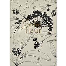 Ежедневник датированный "Fleur" 2026, А5, 352 страницы, молочный