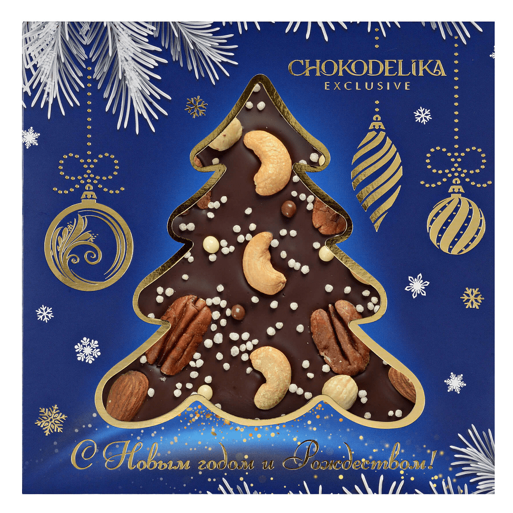 Шоколад темный "Космический сюрприз", 150 г, новогодняя упаковка