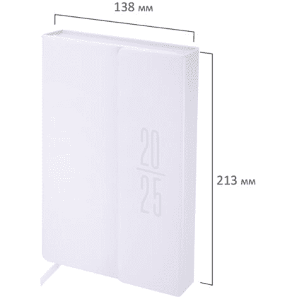 Ежедневник датированный "Towny" 2025, А5, 336 страниц, белый - 3