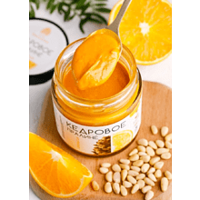 Пралине кедровое "Сибирский Кедр", 180 гр., апельсиновое