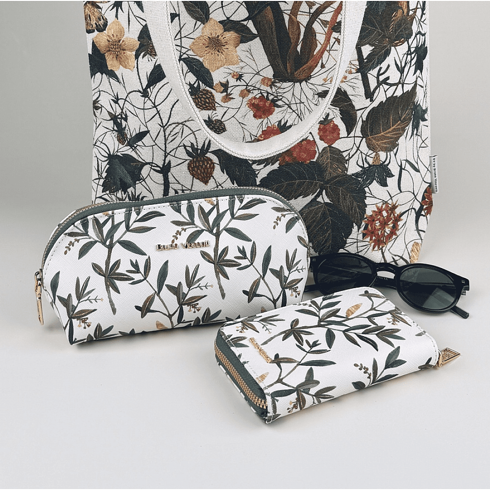 Косметичка "Flora. Олива", 22.5х8х10 см - 7