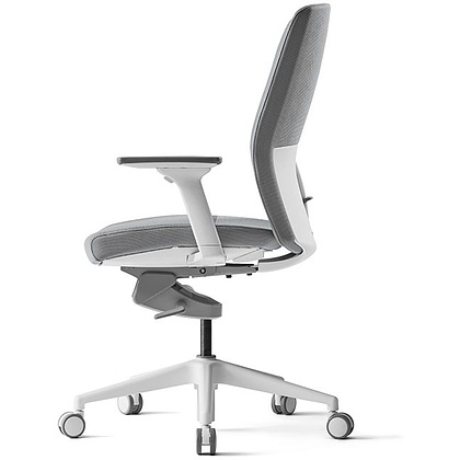 Кресло для руководителя BESTUHL "J2", ткань, пластик, серый  - 3