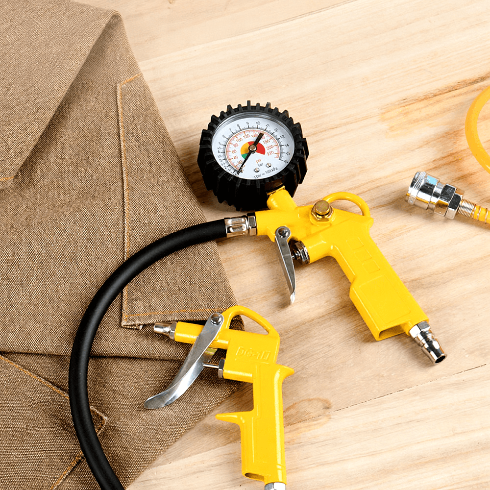 Набор пневматического инструмента Deli YS EDL-QPQ-990G-5, 5 шт, желтый - 3