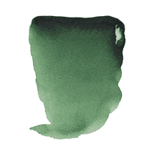 Краски акварельные "Rembrandt", 645 зеленый натуральный темный, кювета