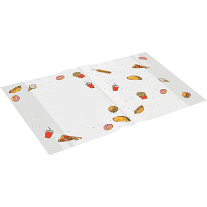Обложка для тетрадей "FOOD", А5, 21х35 см., 10 штук, 110 мкм., прозрачный - 2