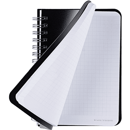 Блокнот "xPro", А6, 80 листов, клетка, спираль сбоку, черный - 4