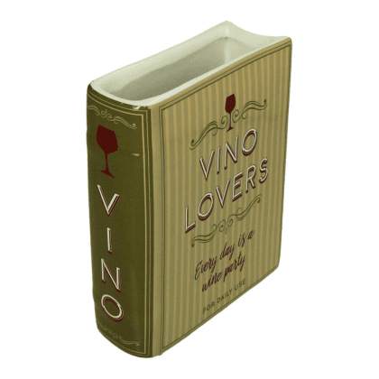 Ваза "Book Vino Lovers", 14.4х5.5х18.2 см, зеленый
