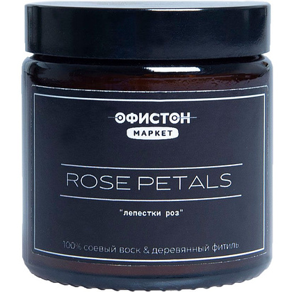 Свеча ароматическая ROSE PETALS (лепестки роз), 120 г