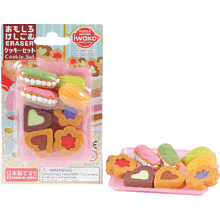 Набор ластиков "IWAKO Cookie Set", 6 шт, ассорти