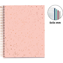 Тетрадь Miquelrius "Midnight Constellation", А5,120 листов, клетка, розовый