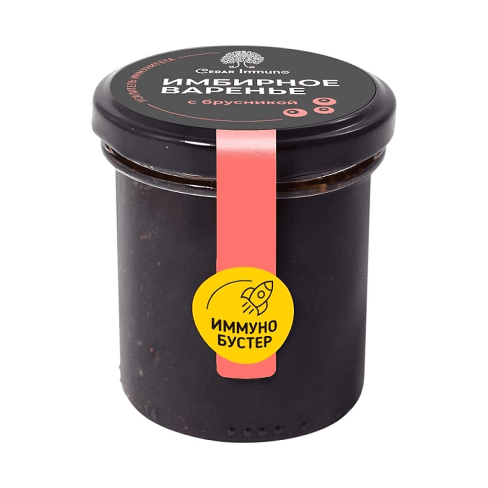 Варенье "Immuno Booster", имбирное с брусникой, 70 г