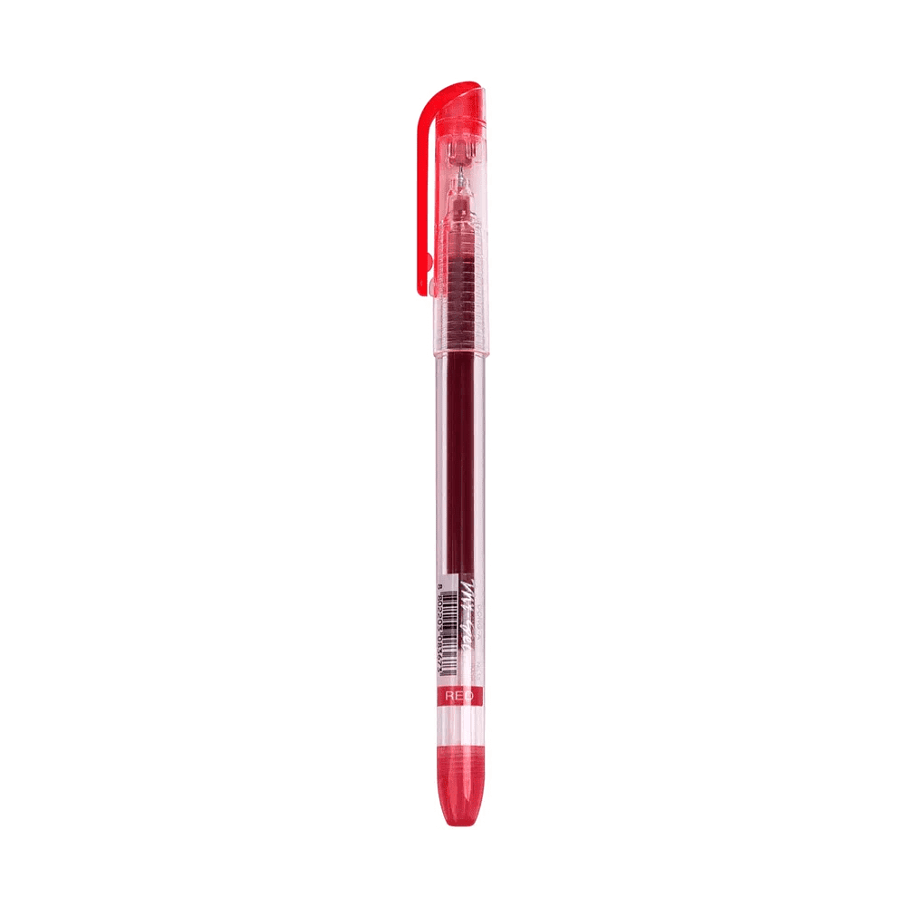 Ручка гелевая "My-Gel Standard", 0.5 мм, прозрачный, стерж. красный