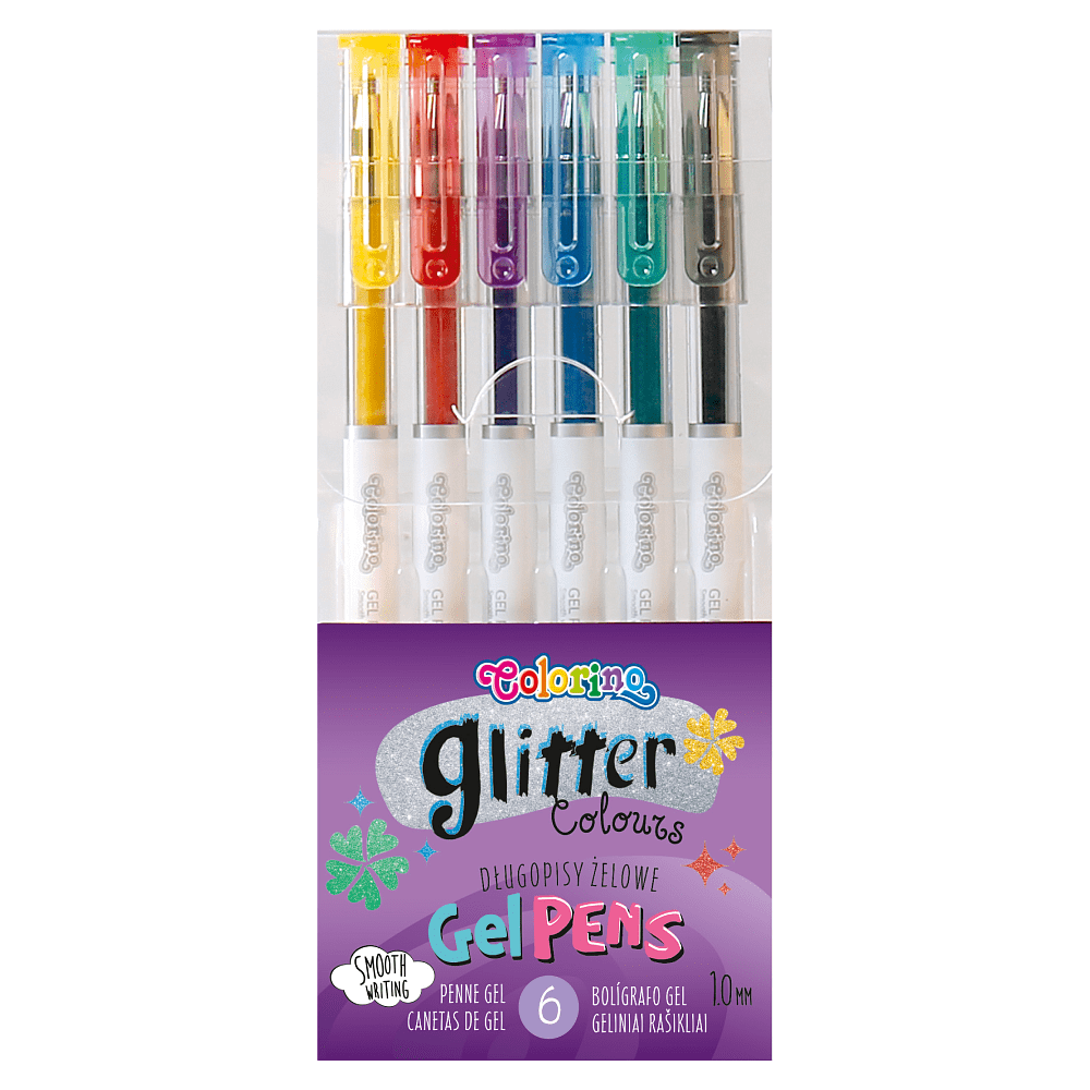 Набор гелевых ручек "Glitter gel", 6 шт