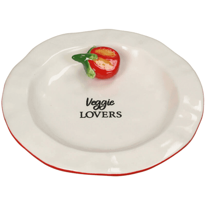 Тарелка фарфоровая "Tomato", 15.4х15.4 см, белый
