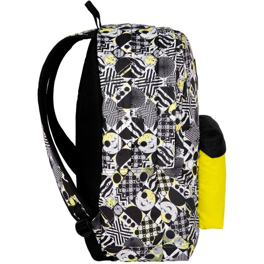 Рюкзак молодежный CoolPack "Scout Tic Tac", белый, черный, желтый - 3