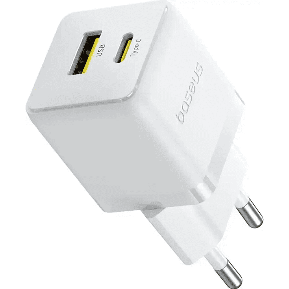 Сетевое зарядное устройство Baseus Palm C+U 30W EU, P1011160A213-01, белый  - 5