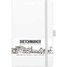 Скетчбук "Sketchmarker", 13x21 см, 140 г/м2, 80 листов, белый