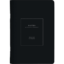 Тетрадь "Notes", A5, 48 листов, клетка, скоба сбоку, черный