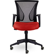 Кресло для персонала Энжел СН-800 "СР TW-01/Е02-К", ткань, сетка, пластик, красный