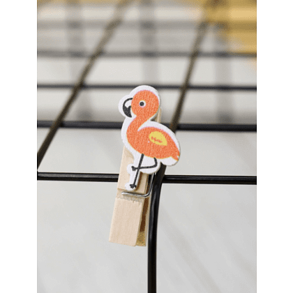Прищепки декоративные "Cute flamingo",10 шт - 6