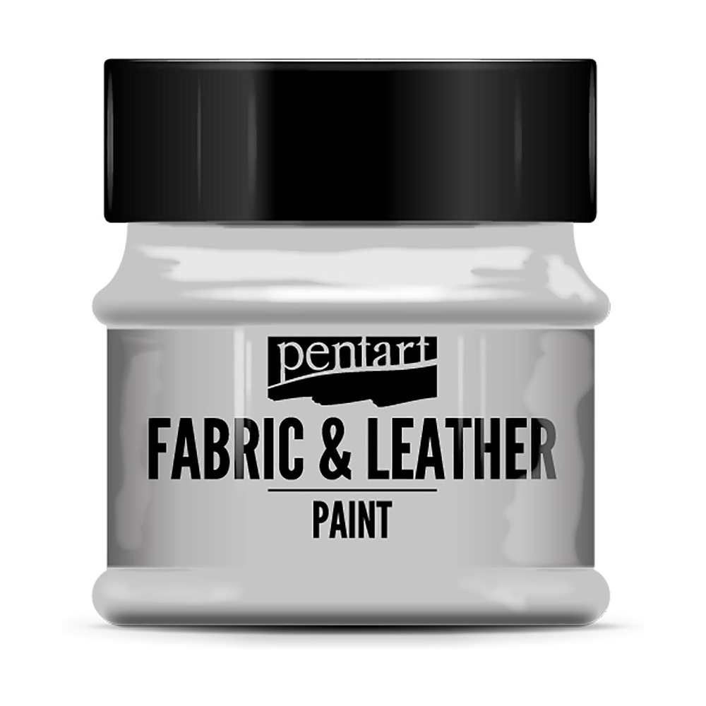 Краска для текстиля "Pentart Fabric & Leather paint", 50 мл, серый