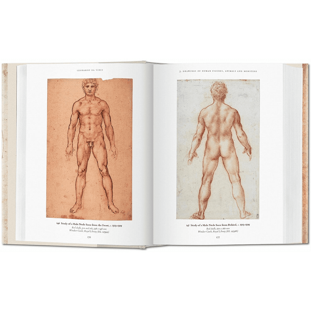 Книга на английском языке "Leonardo da Vinci. The Complete Drawings", Johannes Nathan - 3
