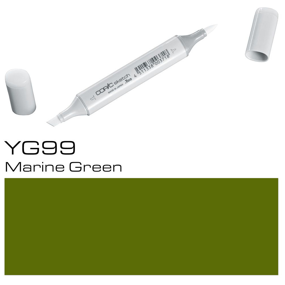 Маркер перманентный "Copic Sketch", YG-99 морской зеленый