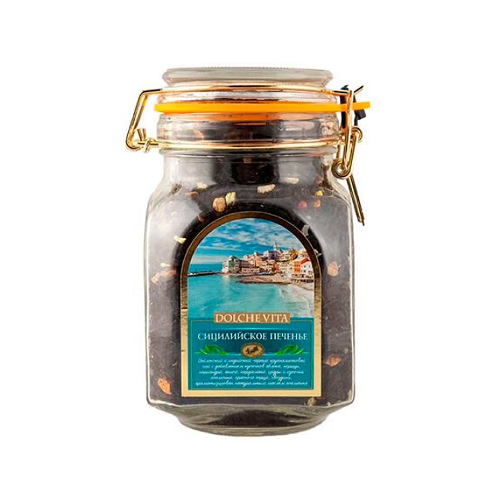 Чай Dolche vita "Сицилийское печенье", 125 г, черный