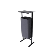 Урна уличная для мусора СТАНДАРТ, 50 л, металл, серый