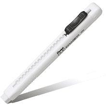 Ластик-карандаш "Clic Eraser", бело-черный 