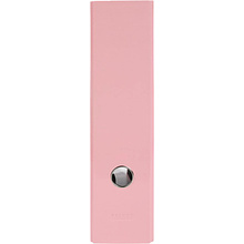 Папка-регистратор "Aquarel", А4, 80 мм, ламинированный картон, розовый