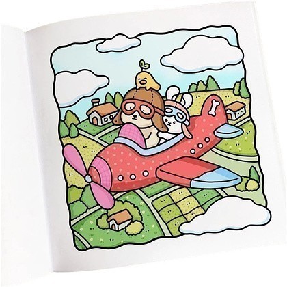 Раскраска на английском языке "Cozy Cuties. Cute and Comfy Colouring Book", Coco Wyo - 3