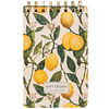 Блокнот "Flora. Paradise. Lemons", В6, 100 листов, линейка, спираль сверху, белый, желтый - 2