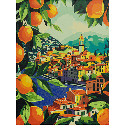 Картина по номерам "Средиземноморское побережье" - 5 Картина по номерам "Средиземноморское побережье" - 5