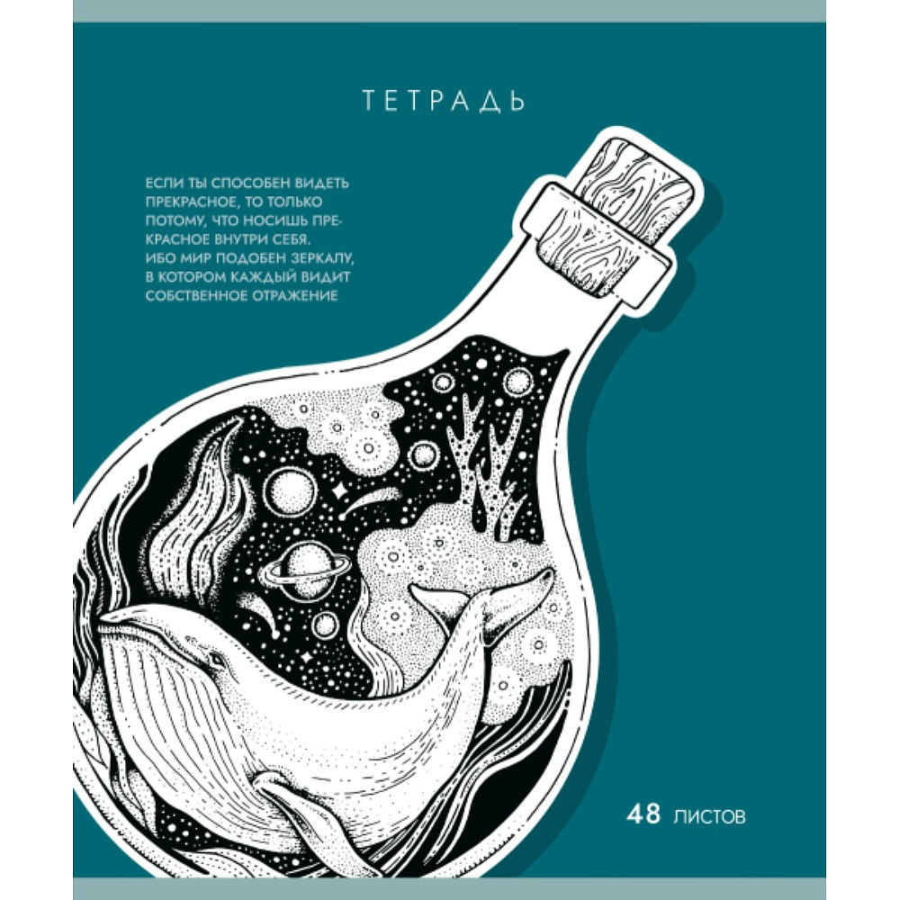 Тетрадь "Внутренний мир", А5, 48 листов, клетка, ассорти